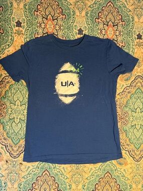 Under Armour Boys Blue Graphic Tee - UA Logo